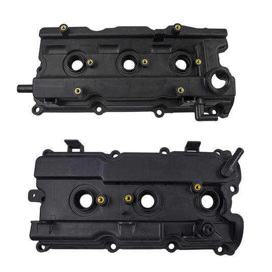 Valve Cover 2 Piece Kit With Gasket Front and Rear For 2002-2008 Nissan Maxima 2002-2006 Nissan Altima 3.5L 2003-2007 Nissan Murano 2004-2009 Nissan Quest 2002-2004 INFINITI I35