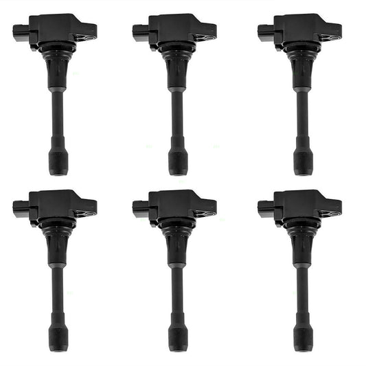 Brock Replacement for 6 Piece Set Six Ignition Spark Plug Coils Compatible with 07-15 Altima SUV 6 cylinder 22448-1KT1A