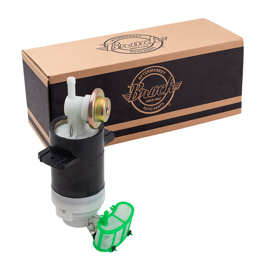 Brock Replacement for Gasoline Fuel Pump & Strainer Set Compatible with 86-96 Pickup Truck 17042-11G00