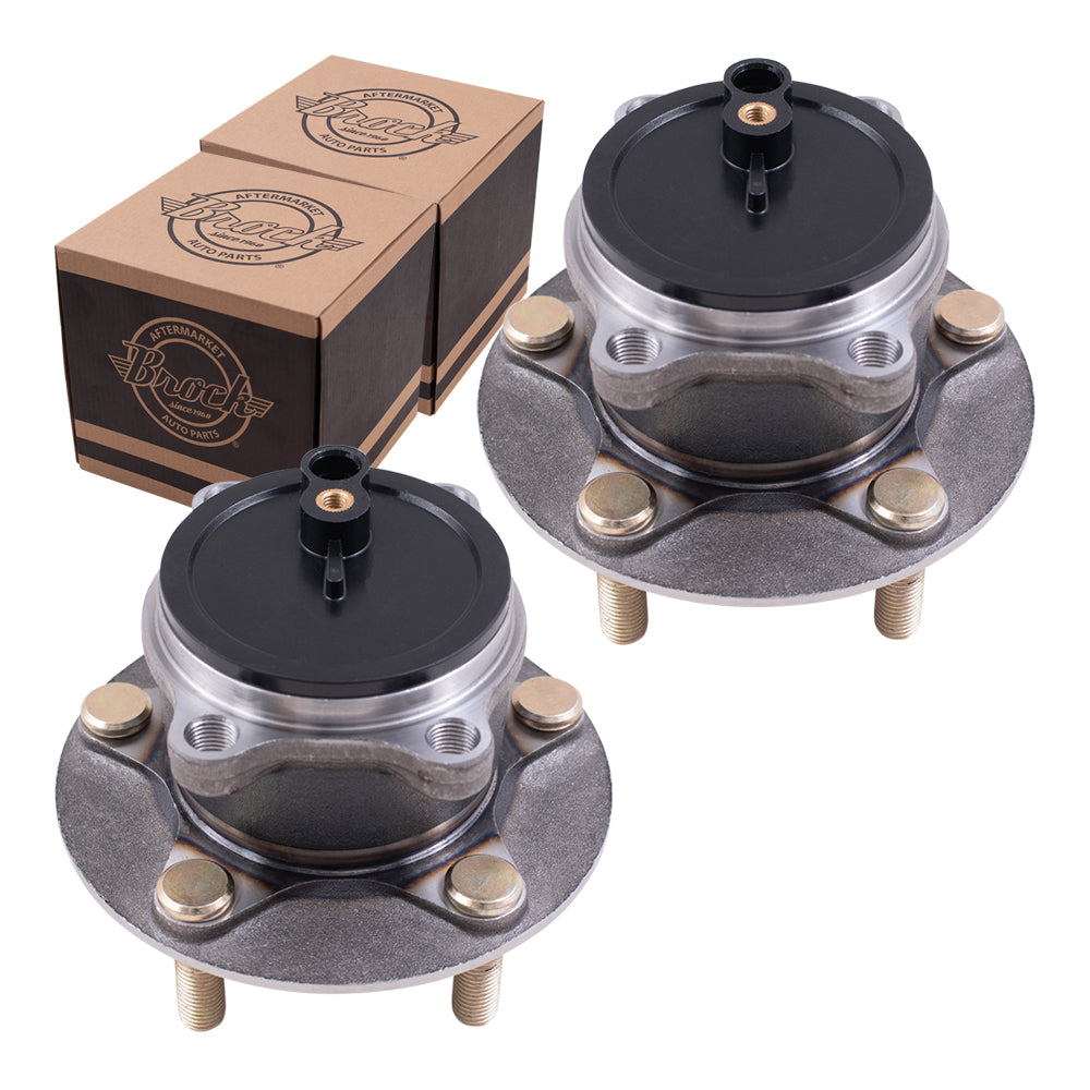 Brock Replacement Rear Set Hub Bearing Assemblies Compatible with 13-20 CX-5 Front Wheel Drive 14-20 MAZDA6