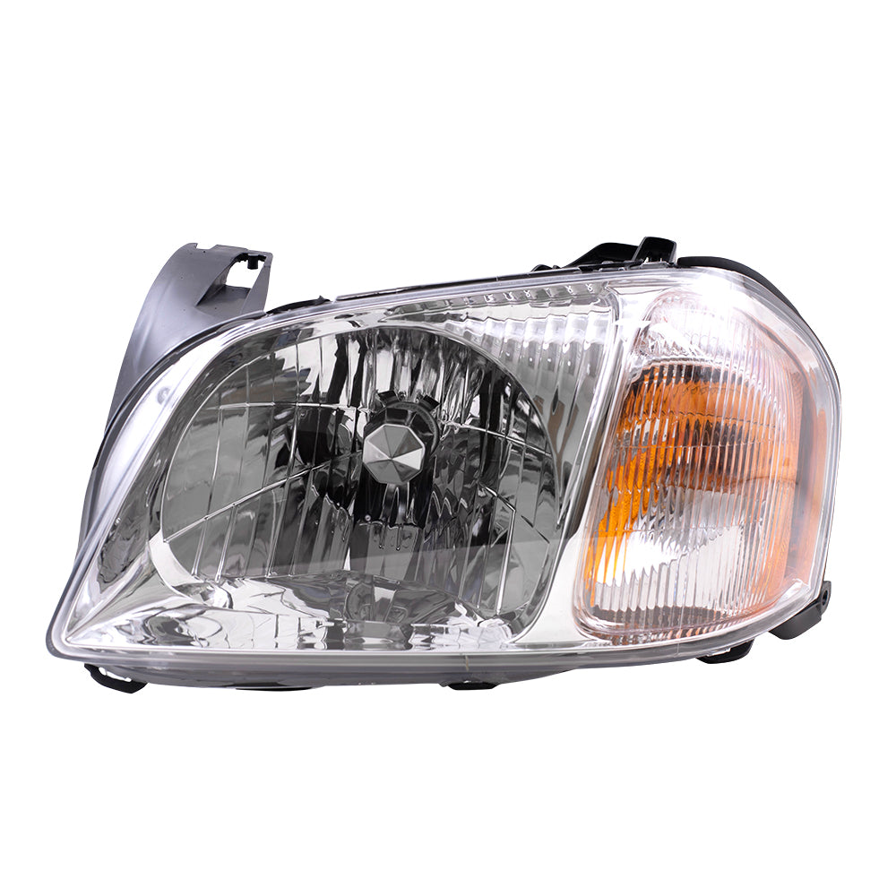 Brock Replacement Drivers Headlight Headlamp Compatible with 2001-2004 Tribute SUV EC0151040L