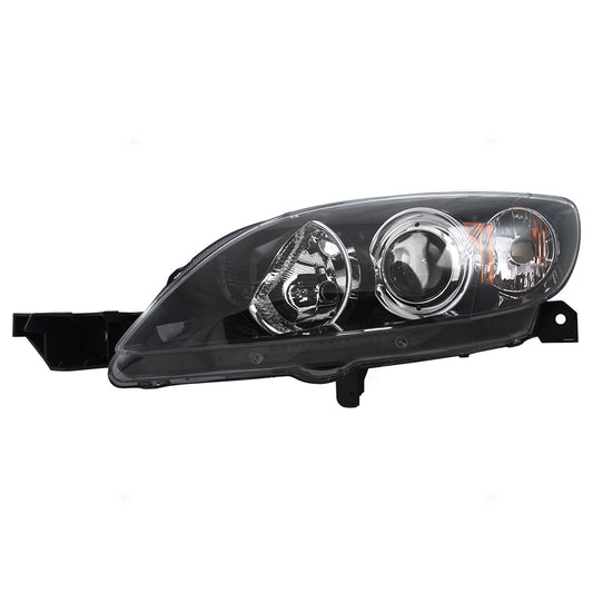 Brock Replacement Drivers Halogen Headlight Headlamp Compatible with 3 BN8F-51-0L0E