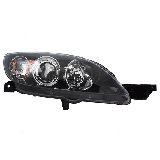 Brock Replacement Passengers Halogen Headlight Headlamp Compatible with 3 BN8F-51-0K0E