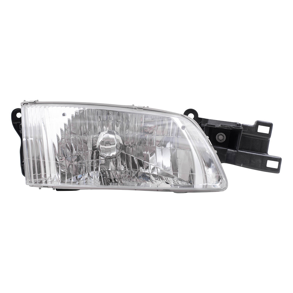 Brock Replacement Pair Set Halogen Headlights Headlamps Compatible with 00-02 626 GG2A-51-040B GG2A-51-030B