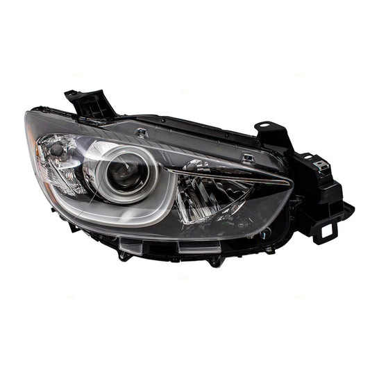 Brock Aftermarket Replacement Passenger Right Halogen Combination Headlight Assembly Compatible With 2013-2016 Mazda CX-5