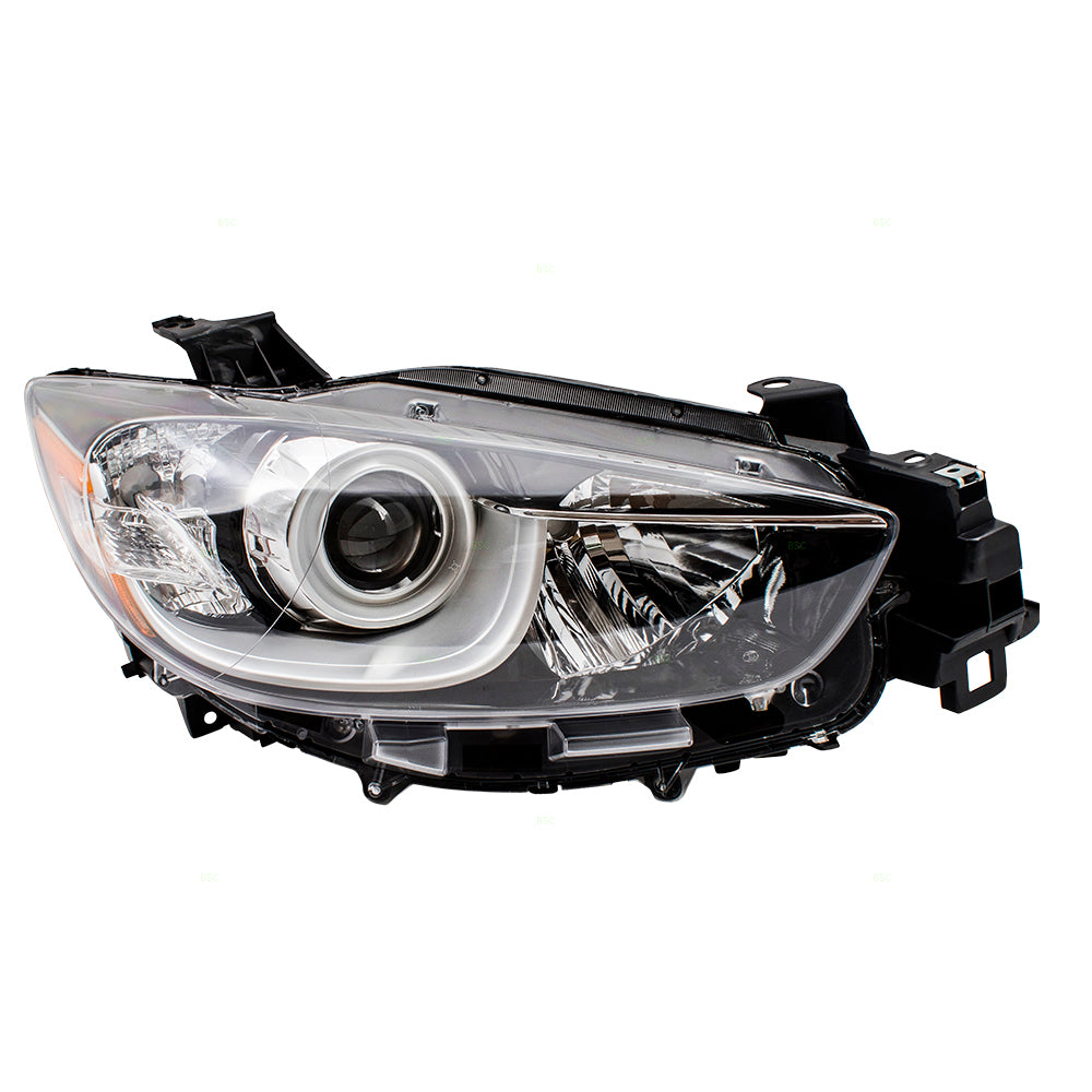 Brock Aftermarket Replacement Passenger Right Halogen Combination Headlight Assembly Compatible With 2013-2016 Mazda CX-5
