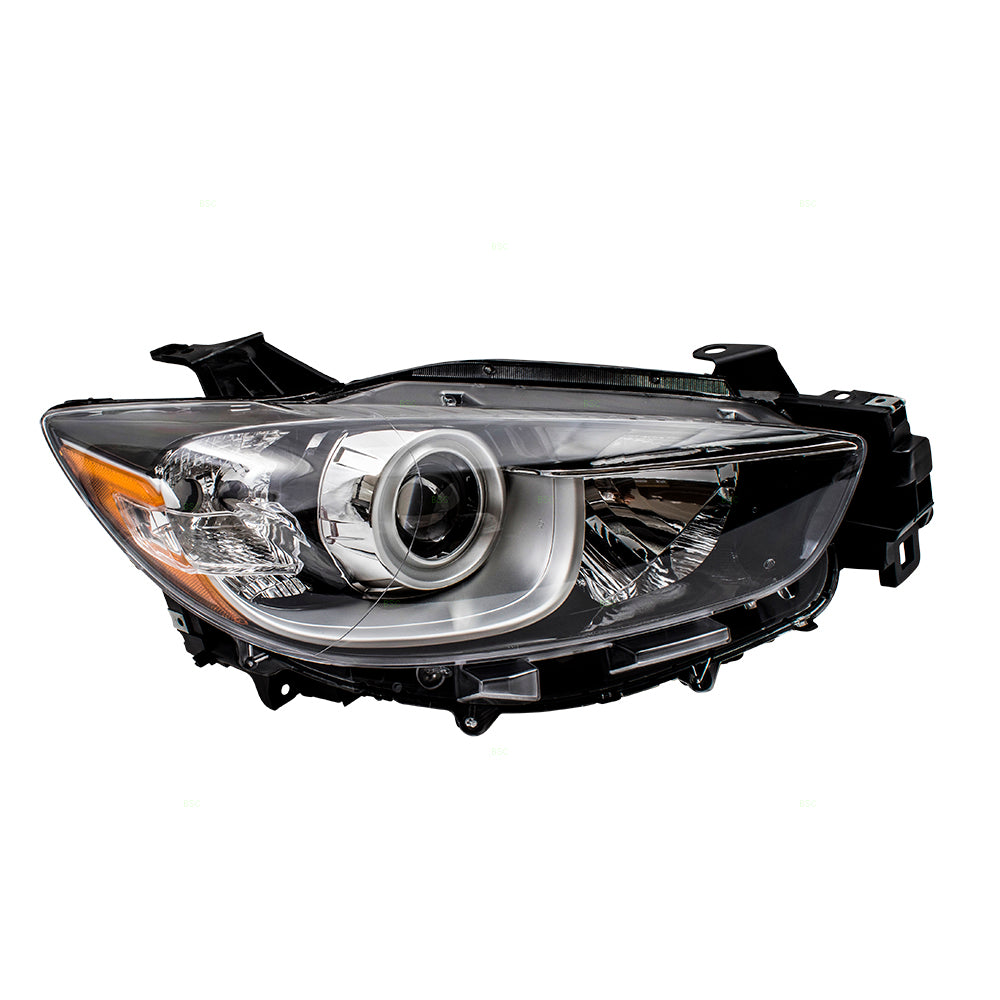 Brock Aftermarket Replacement Passenger Right Halogen Combination Headlight Assembly Compatible With 2013-2016 Mazda CX-5