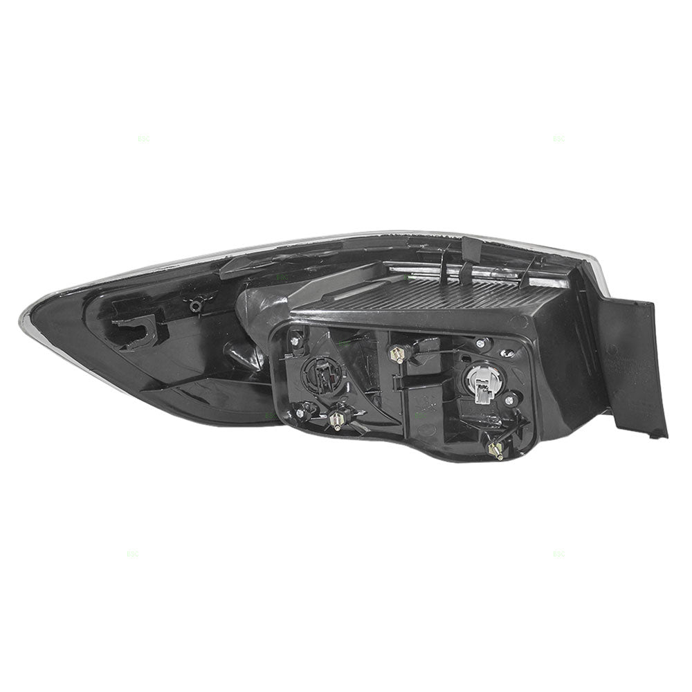 Brock Replacement Passengers Taillight Tail Lamp Bulb Type Lens Compatible with 10-13 Mazda3 Sedan BBM451150F