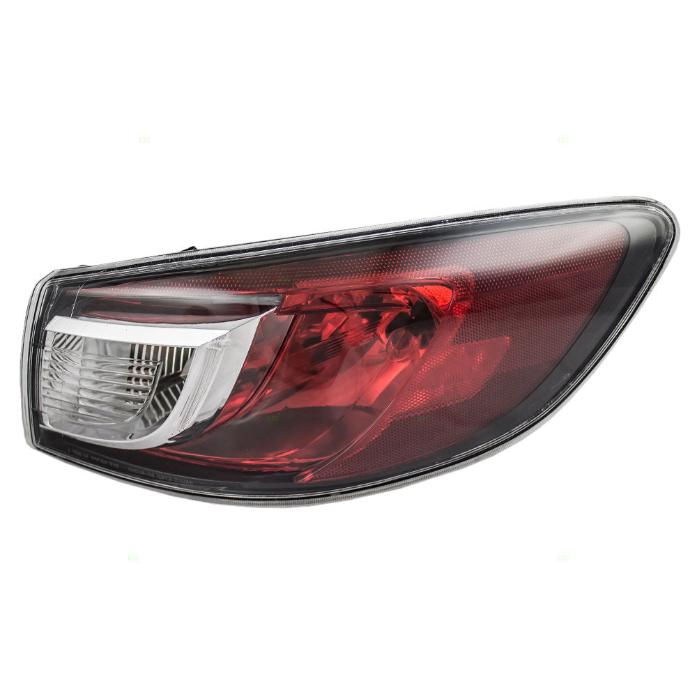 Brock Replacement Passengers Taillight Tail Lamp Bulb Type Lens Compatible with 10-13 Mazda3 Sedan BBM451150F