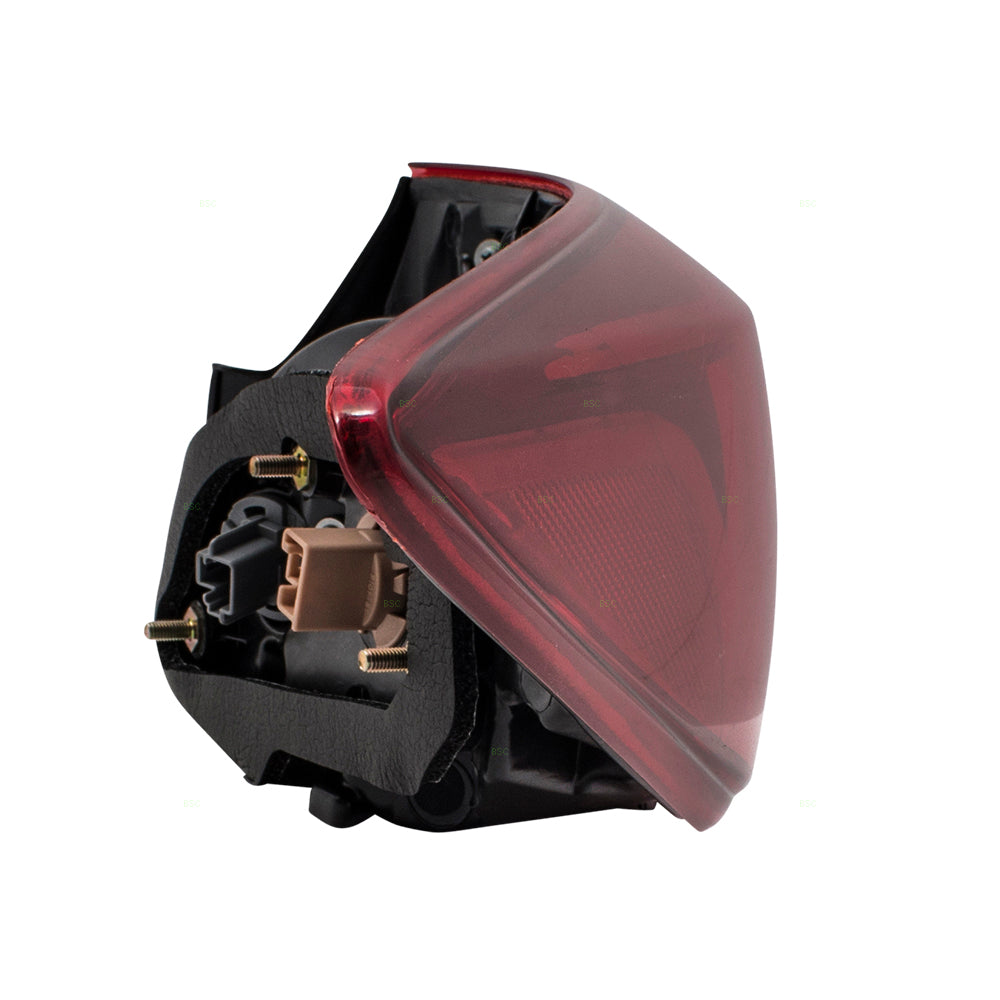 Brock Replacement Pair Set Tail Lamps Tail Light Quarter Panel Mounted Compatible with 14-18 Mazda3 Sedan BHN151160B BHN151150B