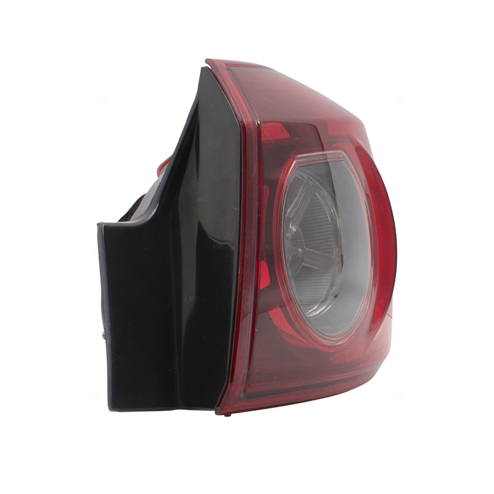 Brock Replacement Passengers Tail Lamp Tail Light Quarter Panel Mounted Compatible with 14-18 Mazda3 Sedan BHN151150B