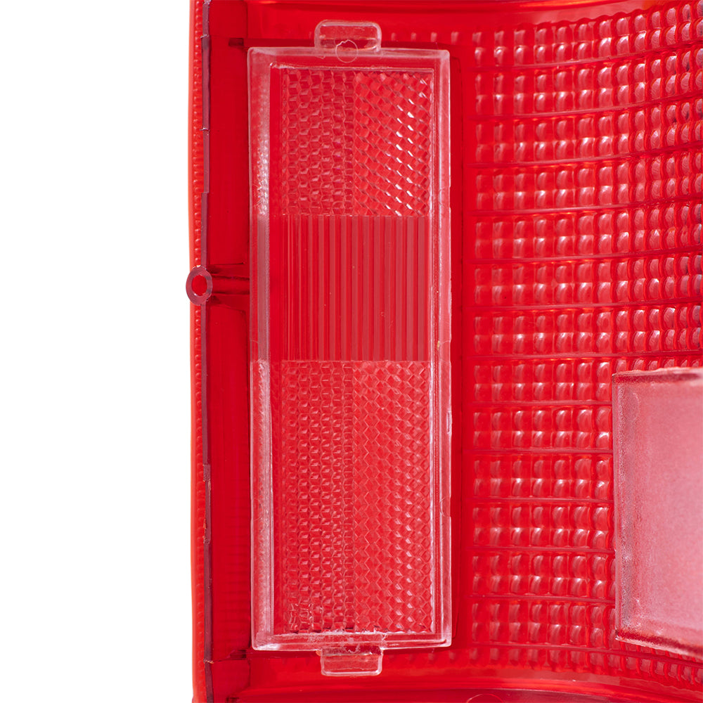 Brock Replacement Driver and Passenger Taillights Tail Lamp Lenses Compatible with 86-93 Pickup Truck UB3951162A UB3951152A
