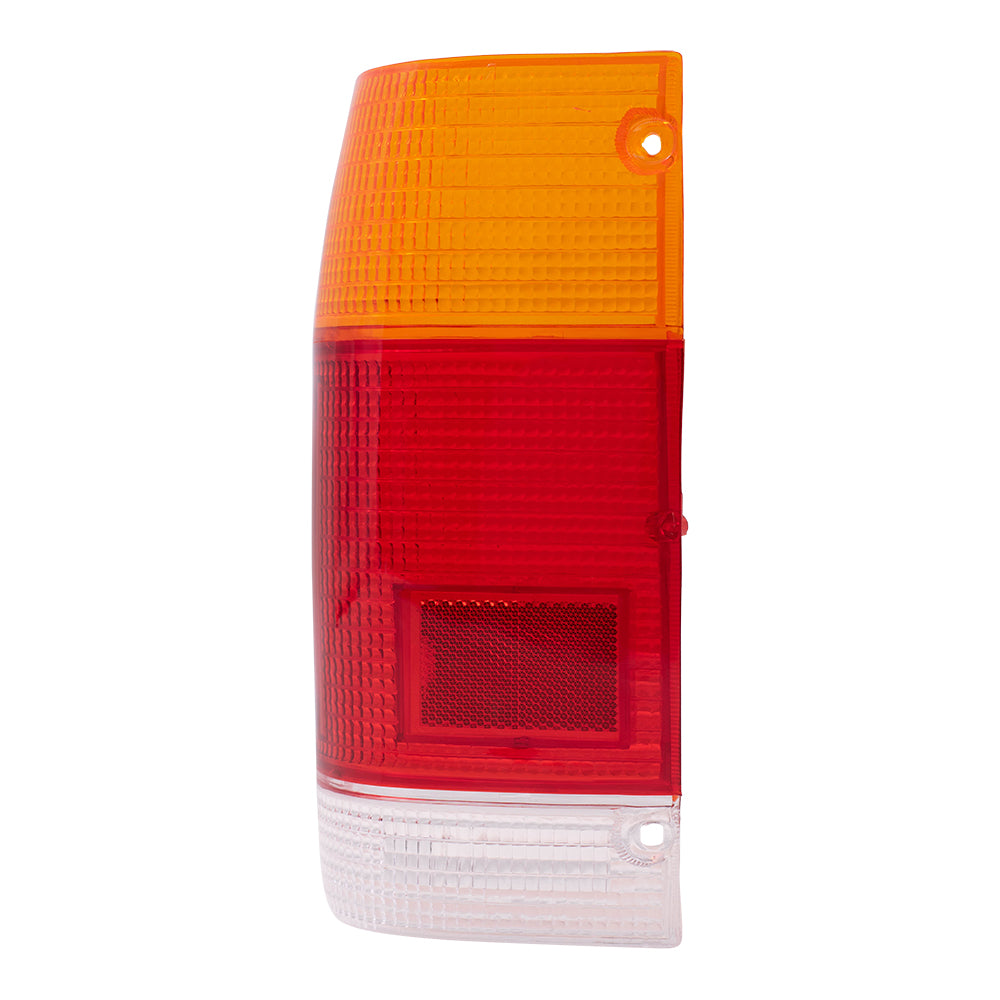 Brock Replacement Drivers Taillight Tail Lamp Lens Compatible with 86-93 Pickup Truck UB3951162A