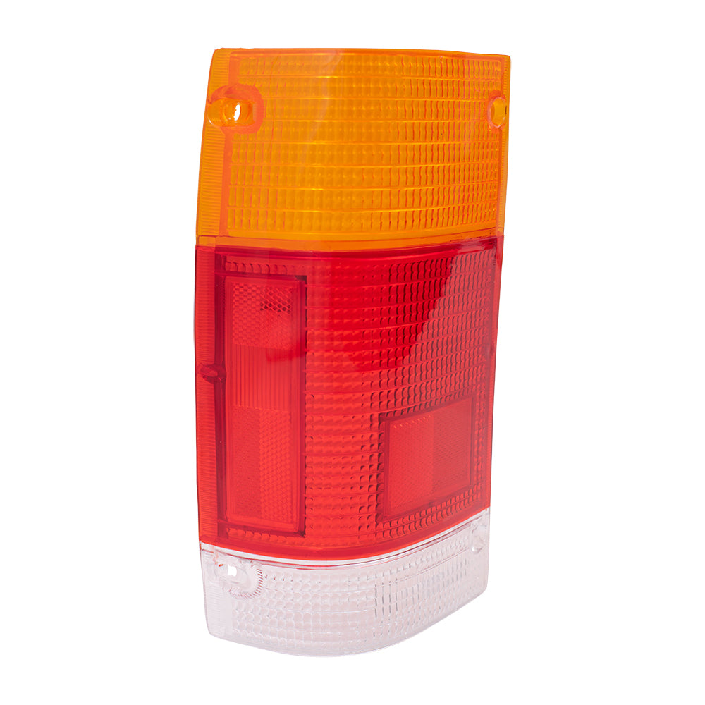 Brock Replacement Drivers Taillight Tail Lamp Lens Compatible with 86-93 Pickup Truck UB3951162A