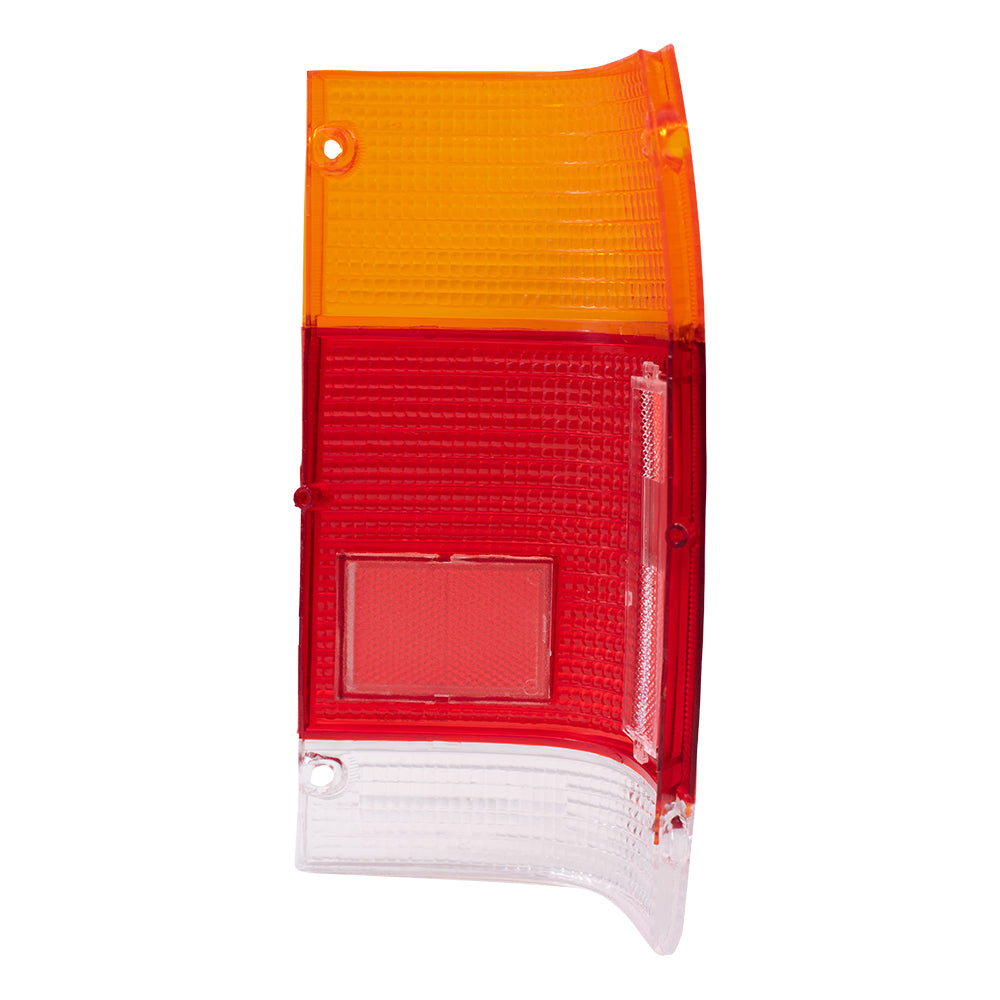 Brock Replacement Drivers Taillight Tail Lamp Lens Compatible with 86-93 Pickup Truck UB3951162A