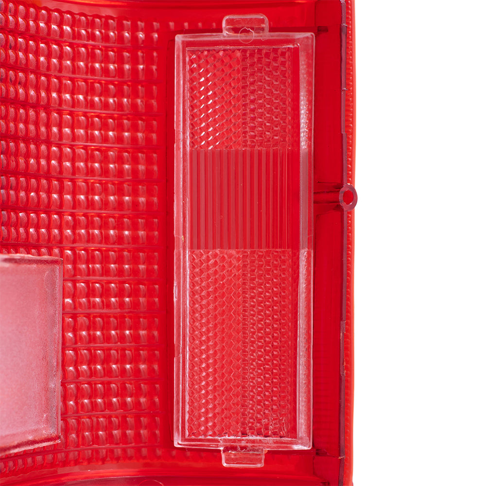 Brock Replacement Drivers Taillight Tail Lamp Lens Compatible with 86-93 Pickup Truck UB3951162A