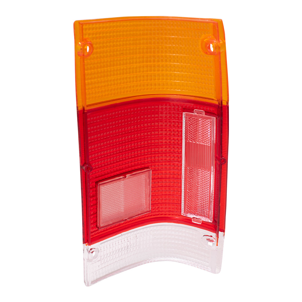 Brock Replacement Drivers Taillight Tail Lamp Lens Compatible with 86-93 Pickup Truck UB3951162A