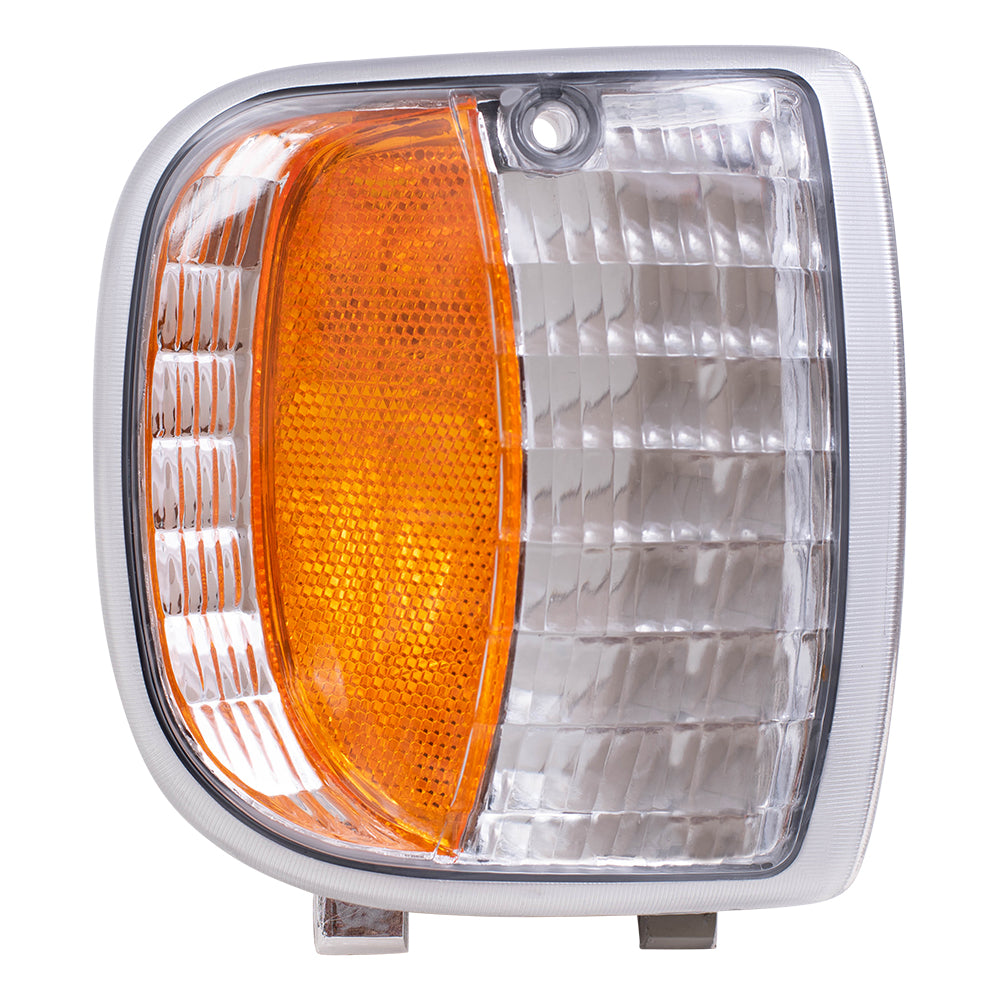Brock Replacement Passengers Park Signal Corner Marker Light Lamp Lens Compatible with 94-97 Pickup Truck ZZM0-51-121