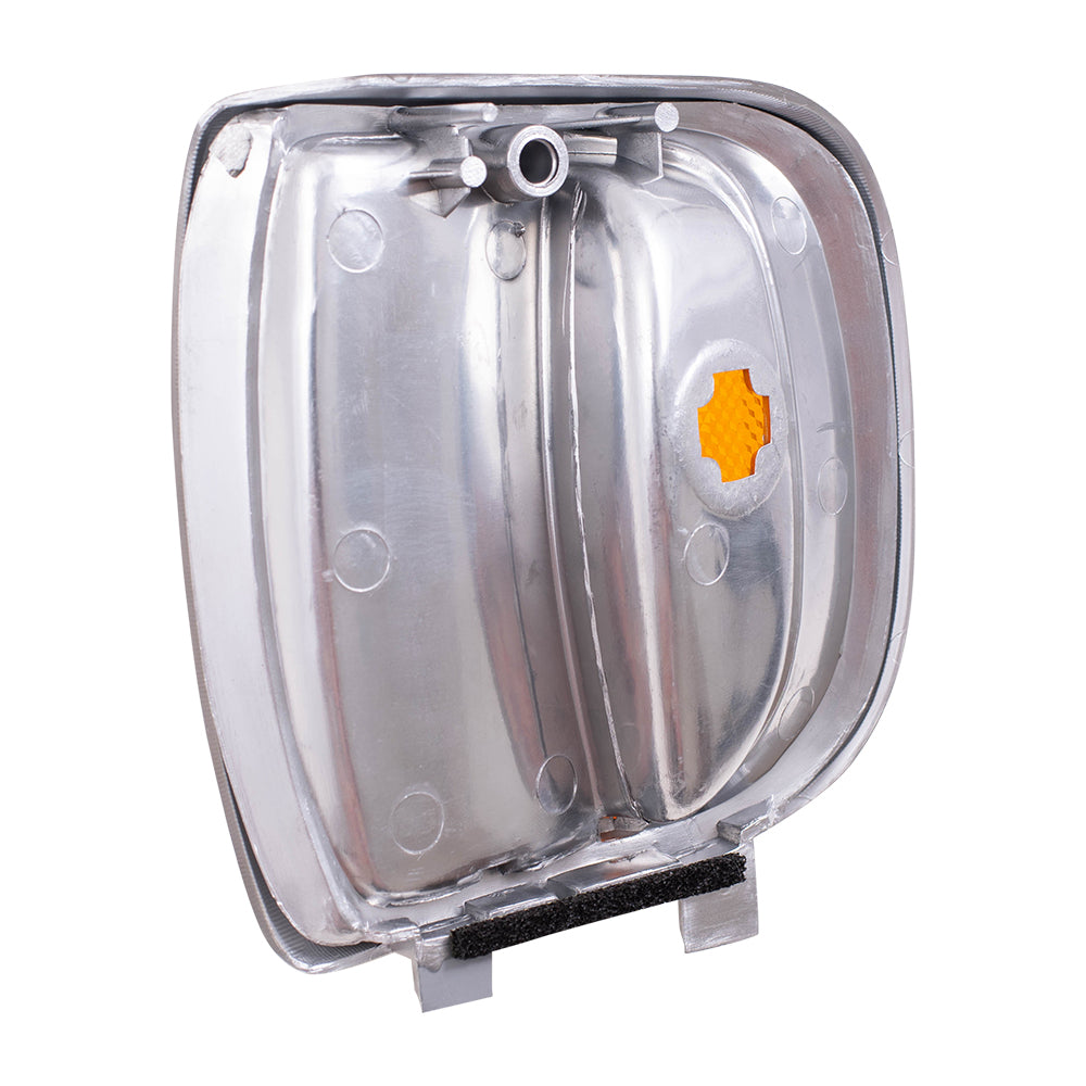 Brock Replacement Passengers Park Signal Corner Marker Light Lamp Lens Compatible with 94-97 Pickup Truck ZZM0-51-121