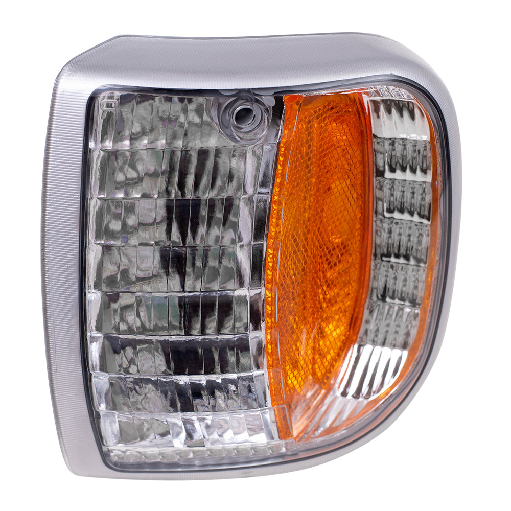 Brock Replacement Drivers Park Signal Corner Marker Light Lamp Lens Compatible with 94-97 Pickup Truck ZZM0-51-131