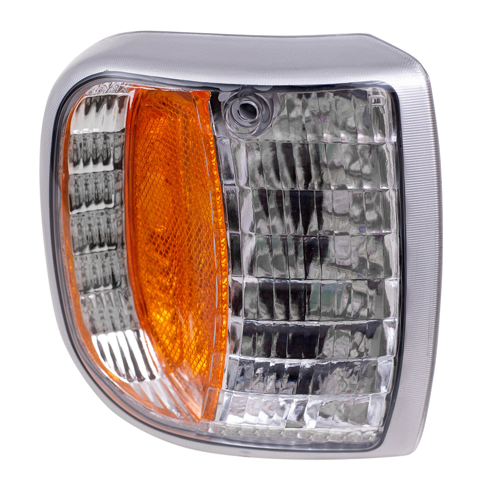 Brock Replacement Passengers Park Signal Corner Marker Light Lamp Lens Compatible with 94-97 Pickup Truck ZZM0-51-121