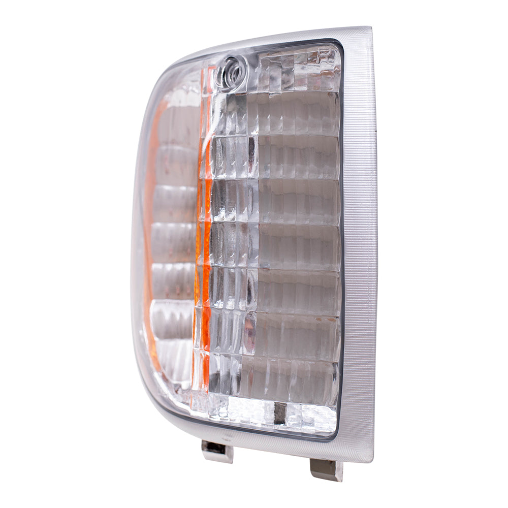 Brock Replacement Passengers Park Signal Corner Marker Light Lamp Lens Compatible with 94-97 Pickup Truck ZZM0-51-121