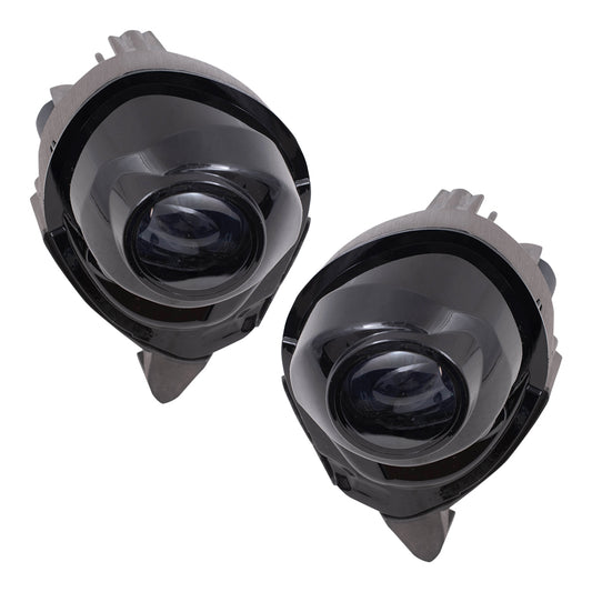 Brock Replacement Driver and Passenger Side Fog Light Assemblies For 2017-2022 Mazda CX-5 2018-2023 Mazda CX-3 2017-2018 Mazda Mazda3 2017-2018 Mazda Mazda6