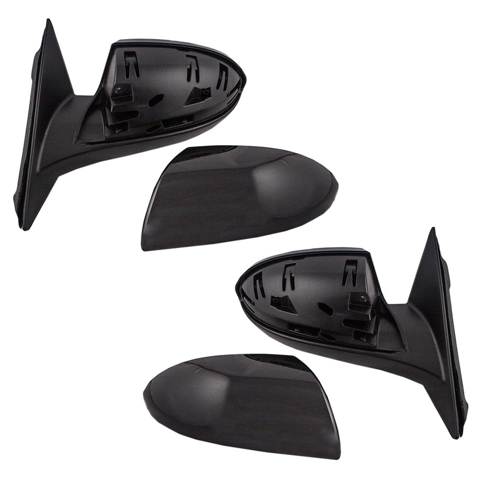 Brock Replacement Driver and Passenger Side Power Mirrors without Heat, Puddle Light, Auto Dim or Blind Spot Detection Compatible with 2009-2013 6