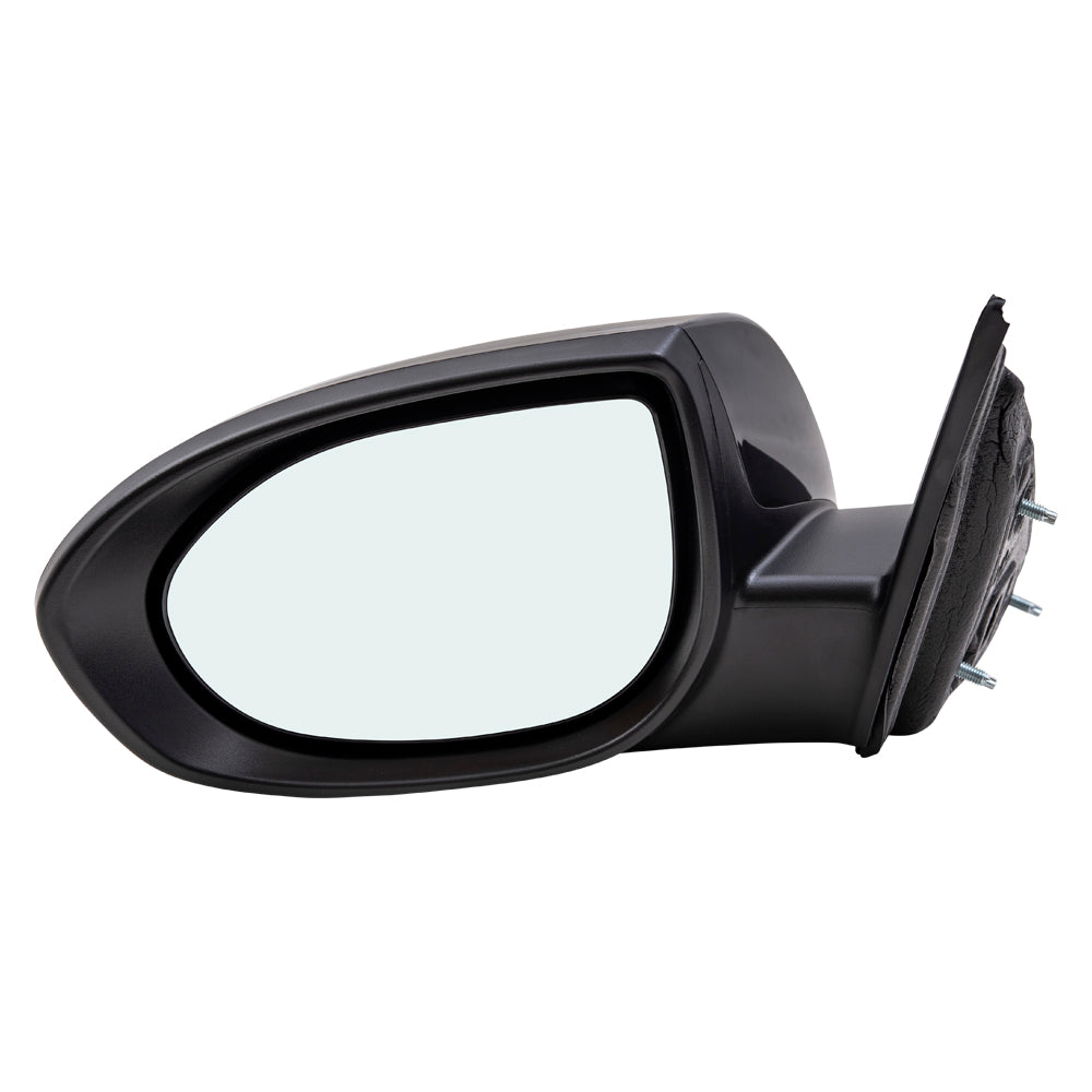 Brock Aftermarket Replacement Part Driver Side Paint-To-Match Black Power Mirror with Puddle Light-Blind Spot Detection and without Heat-Signal-Auto Dim Compatible with 2009-2013 Mazda Mazda6