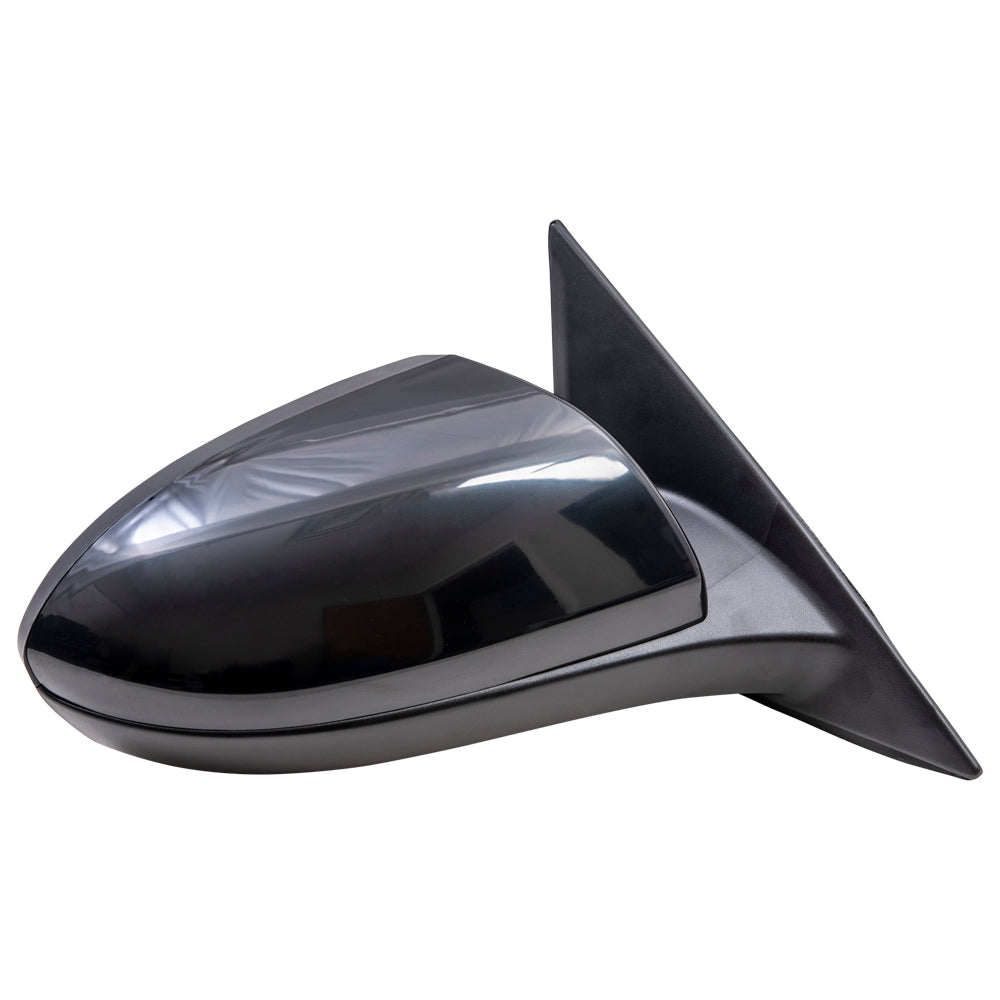 Brock Aftermarket Replacement Part Passenger Side Paint-To-Match Black Power Mirror with Puddle Light-Blind Spot Detection and without Heat-Signal-Auto Dim Compatible with 2009-2013 Mazda Mazda6