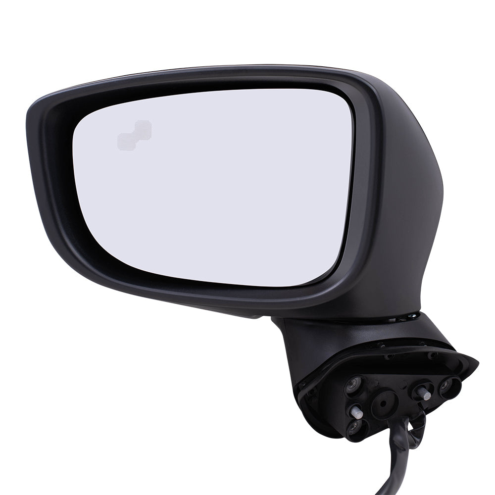 Replacement Driver Power Mirror w/ Blind Spot Detection Compatible with 2014 2015 2016 Mazda3