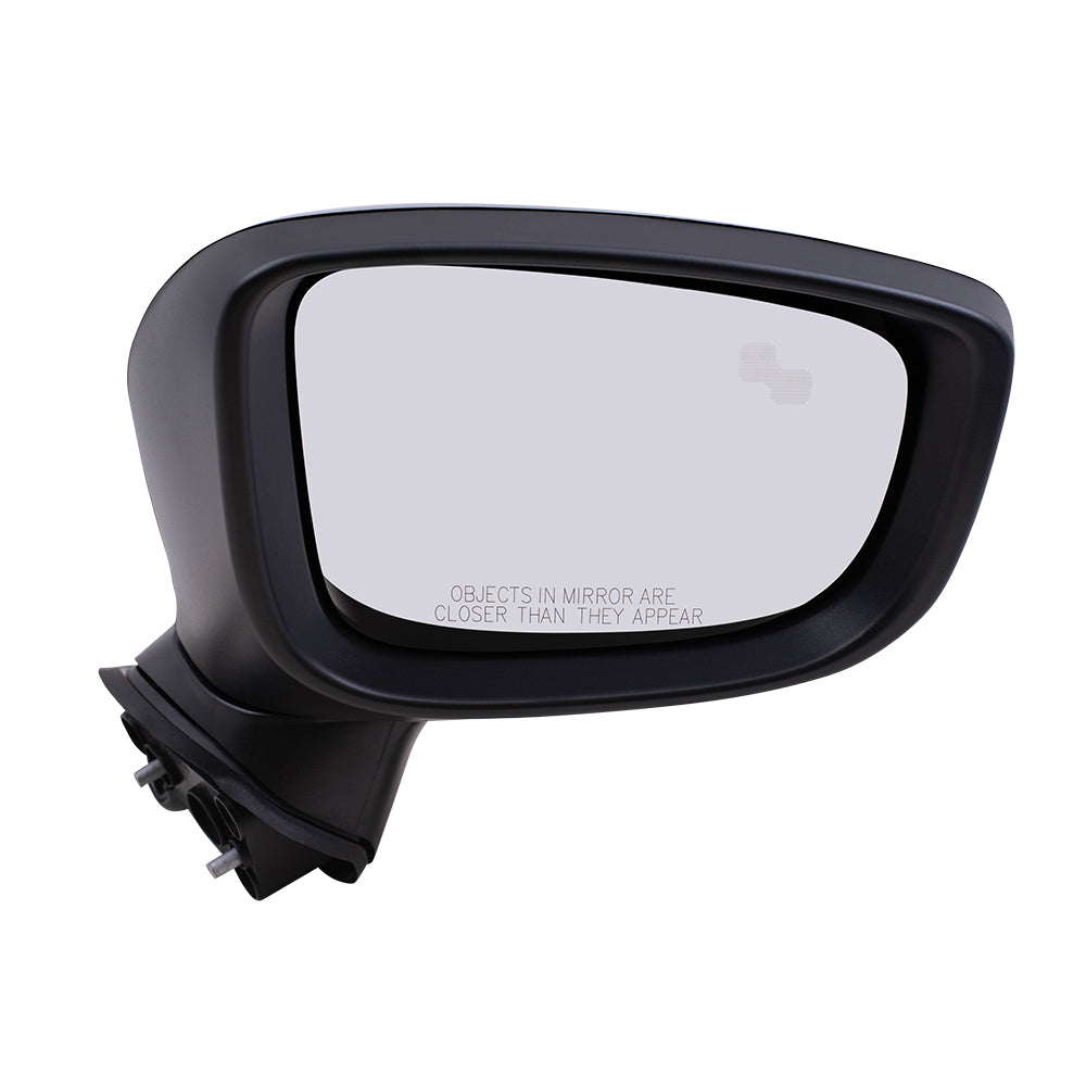 Replacement Set Power Mirrors w/ Signal Blind Spot Detection Compatible with 2014 2015 2016 Mazda3