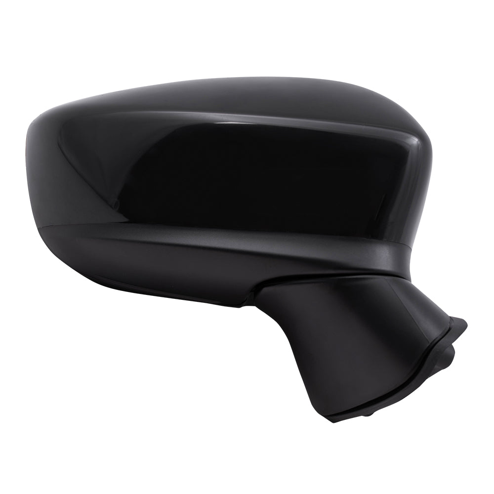 Replacement Set Power Mirrors w/ Signal Blind Spot Detection Compatible with 2014 2015 2016 Mazda3