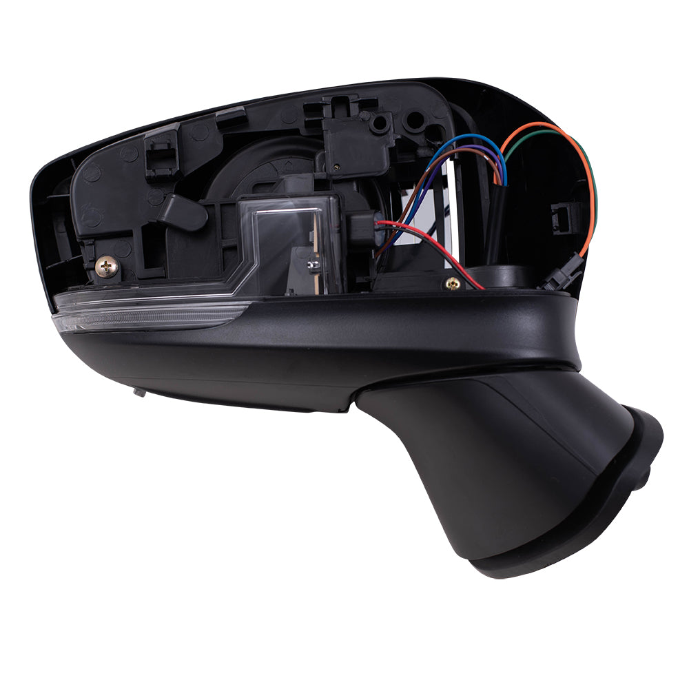 Replacement Passenger Power Side Mirror with Signal Compatible with 2017-2018 Mazda3 Japan