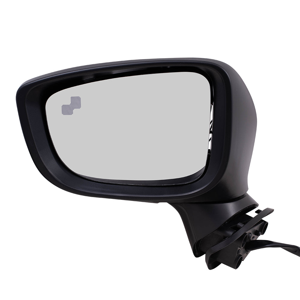 Replacement Driver Power Side Mirror Heated Signal Blind Spot Detection Compatible with 2017-2018 Mazda3 Japan