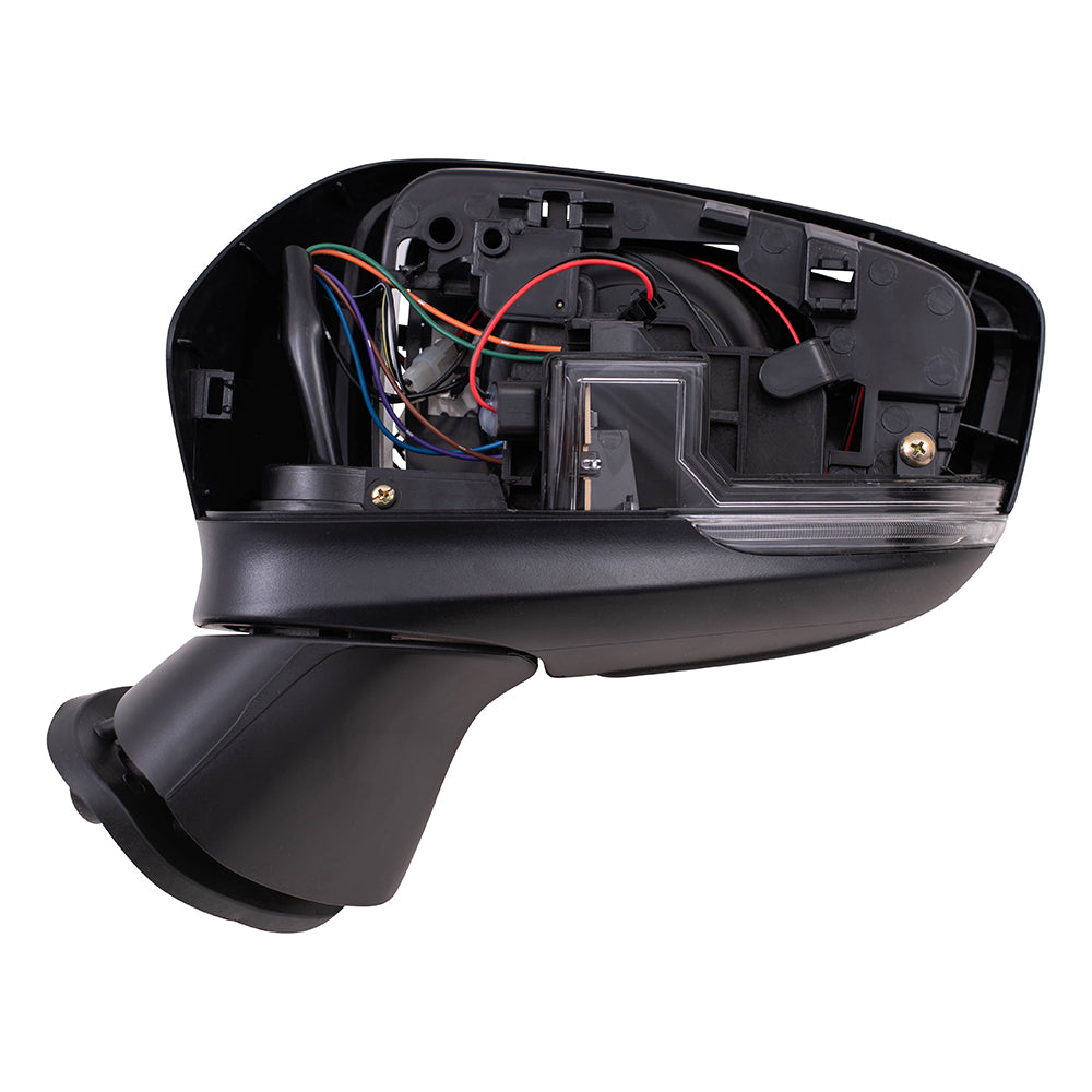 Replacement Driver Power Side Mirror Heated Signal Blind Spot Detection Compatible with 2017-2018 Mazda3 Japan