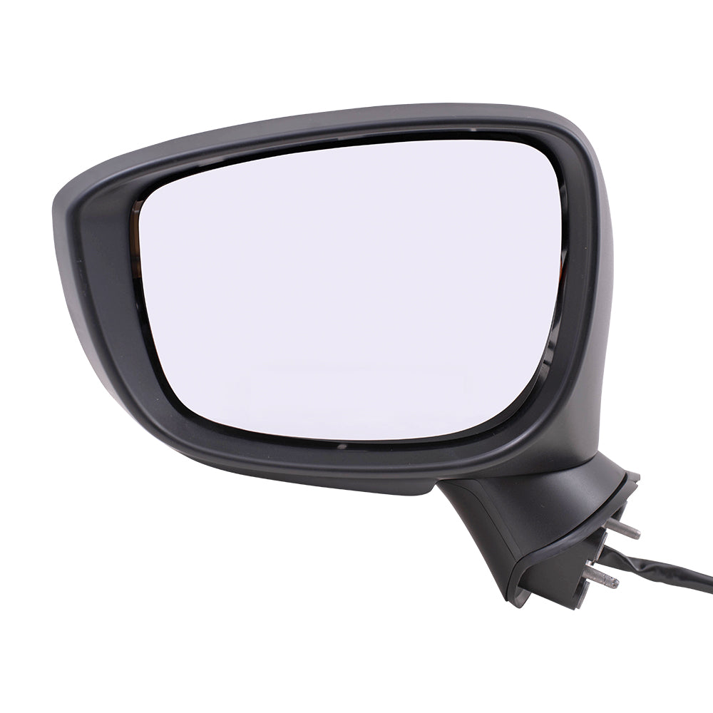 Replacement Driver Side Power Mirror Heated with Signal Compatible with 2016-2019 CX-3 DB2P-69-181B