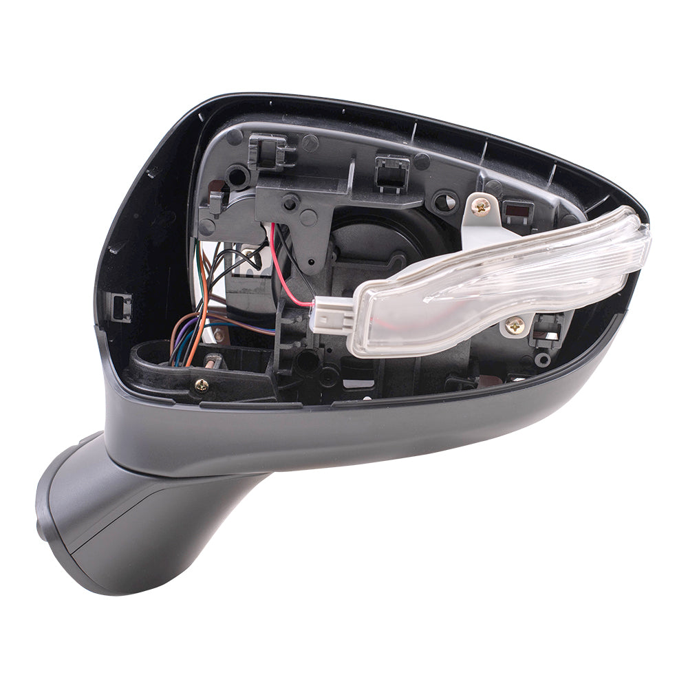 Replacement Driver Side Power Mirror Heated with Signal Compatible with 2016-2019 CX-3 DB2P-69-181B