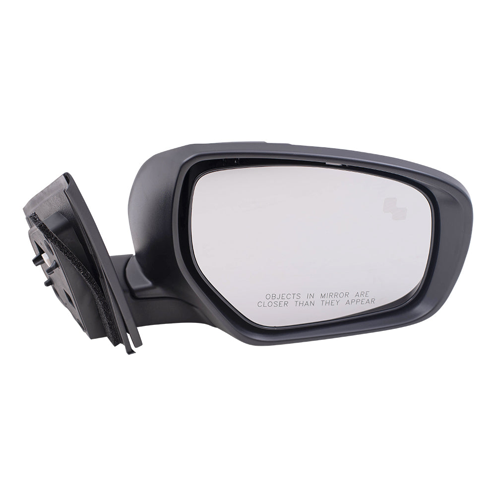 Replacement Passenger's Power Mirror Paint to Match Black w/ Heat Signal Blind Spot Detection Compatible with 14-15 CX-9 TK23-69-12Z