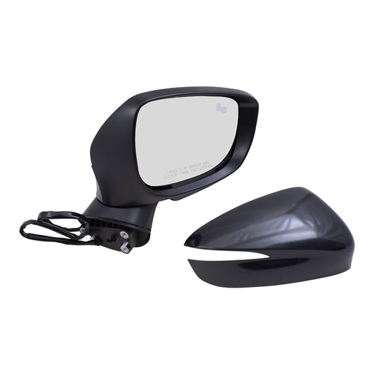 Replacement Passengers Power Mirror Paint to Match w/ Heat Signal BSD Compatible with 16-20 CX-3 DB2S-69-121B