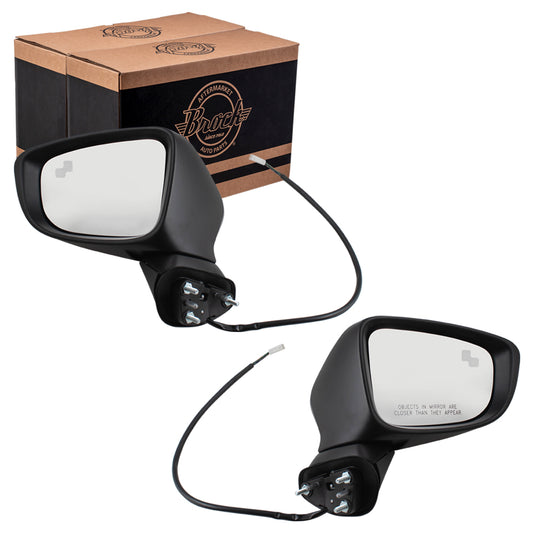 14-16 Mazda 6 Mazda6 Pair Side View Power Mirror Signal Blind Spot Detection Set