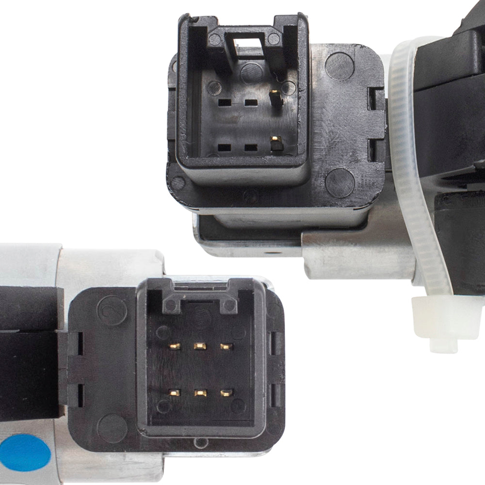 Brock Replacement Driver Side Front and Rear Power Window Regulators with Motor Compatible with 2007-2015 Mazda CX-9
