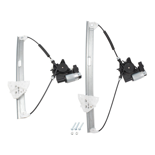 Brock Replacement Passenger Side Front and Rear Power Window Regulators with Motor Compatible with 2007-2015 Mazda CX-9