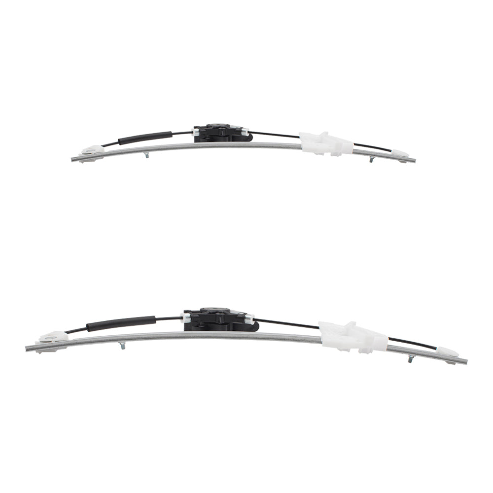 Brock Replacement Passenger Side Front and Rear Power Window Regulators with Motor Compatible with 2007-2015 Mazda CX-9