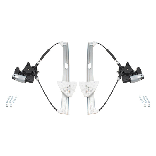 Brock Replacement Pair Set Rear Power Window Lift Regulators & Motors 2 Pin Connector Assemblies Compatible with 07-15 CX-9 TD1173590A TD1172590A