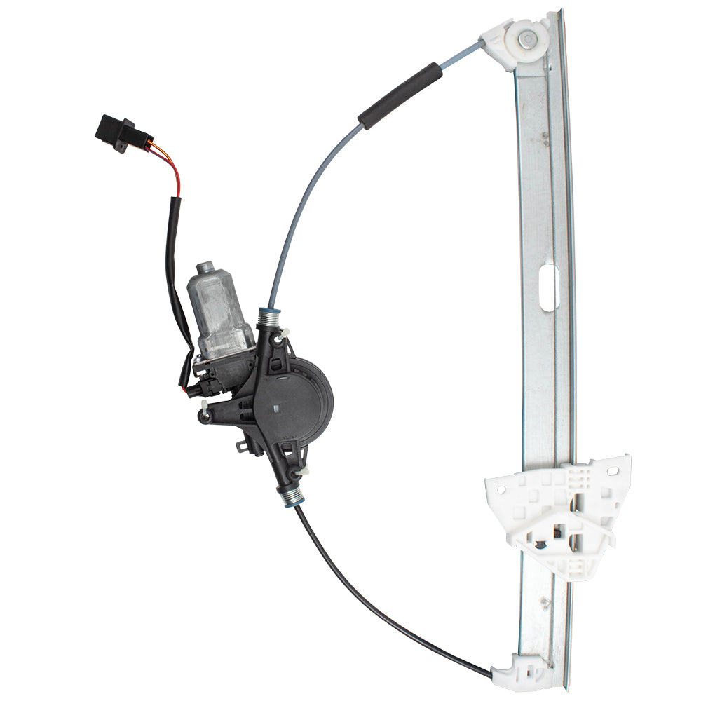 Brock Replacement Power Window Regulator with Motor Drivers Front Assembly Compatible with 09-13 6 GS3L5997YH 125-50347L