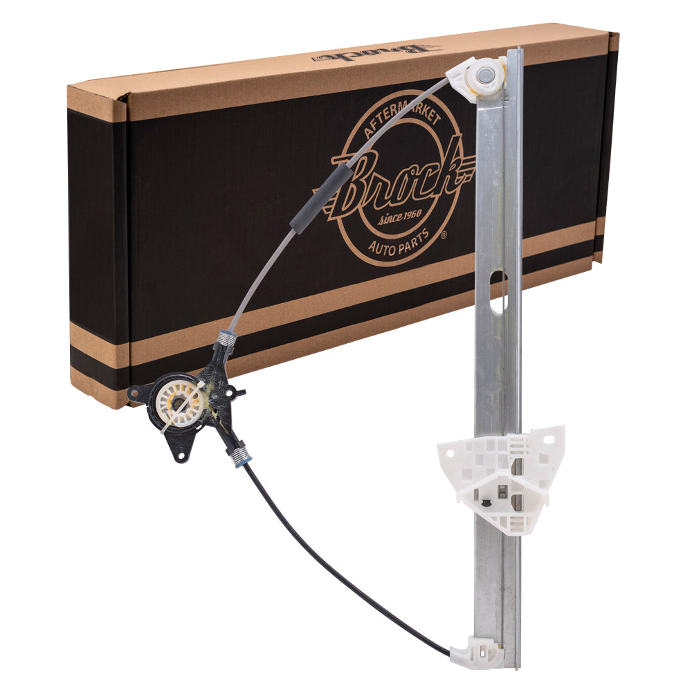 Brock Replacement Drivers Front Power Window Lift Regulator Compatible with 04-09 3 BP4K-59-590A