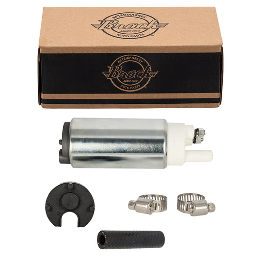 Brock Replacement Electric Fuel Pump with Installation Kit Compatible with 97 Aspire 89-95 Tracker Miata Samurai Sidekick 15100-61A1V