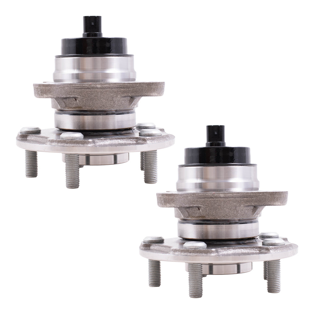 Brock Replacement Front Driver and Passenger Side Hub/Bearing Assembly Set Compatible with 14-20 IS RWD