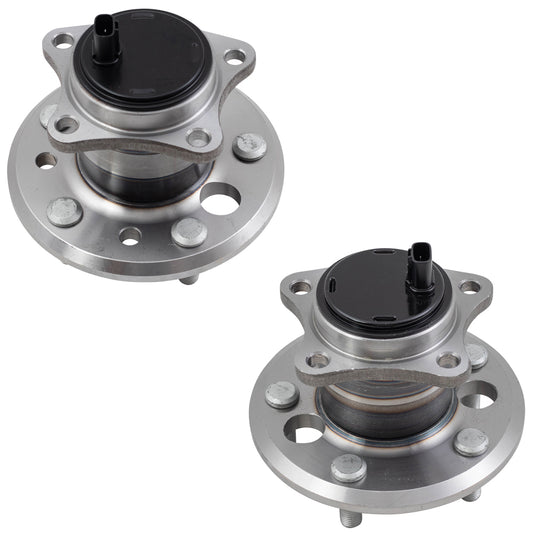 Brock Replacement Set Driver and Passenger Rear Wheel Hub Bearings Compatible with Camry Avalon Highlander Solara ES350 ES330 ES300 4245048011 4246006021